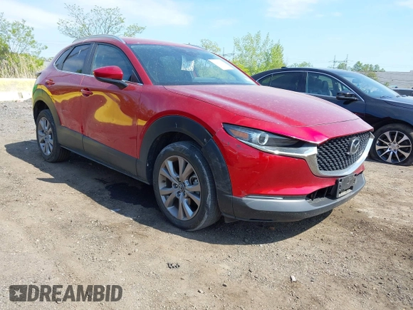 2023 Mazda CX-30 S Carbon Edition with VIN 3MVDMBCM7PM522324, listed as a IAAI auction lot 42159082 with 17,676 mi miles and . Bid and sale history available at DreamBid. Image 1.