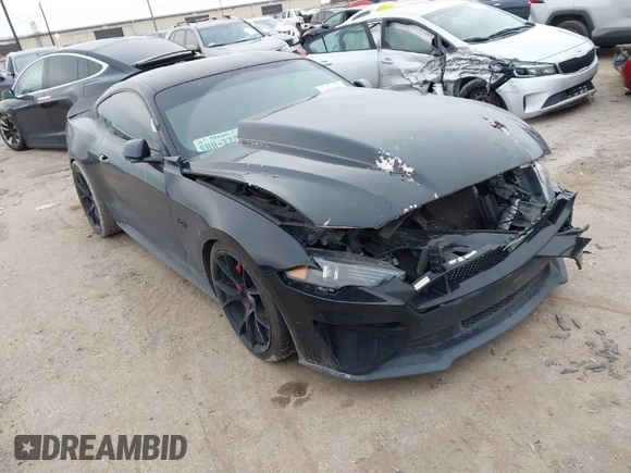 2018 Ford Mustang GT with VIN 1FA6P8CFXJ5126672, listed as a IAAI auction lot 41544616 with Not Provided miles. Bid and sale history available at carsss.com. Image 1.