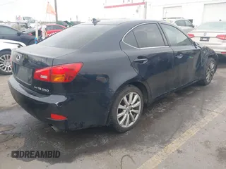 2007 Lexus IS 250 with VIN JTHCK262172012313, listed as a IAAI auction lot 41420035 with 219,830 mi miles. Bid and sale history available at carsss.com. Image 4.