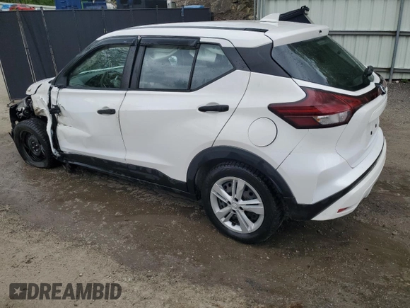 2021 Nissan Kicks S z VIN 3N1CP5BV5ML549901, wystawiony jako Copart lot #58055175 z przebiegiem 67 273 mil mil oraz Szkoda całkowita • Salvage title. Historia ofert i sprzedaży dostępna na DreamBid. Obrazek 2.