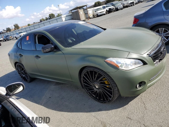 2012 Infiniti M37 with VIN JN1BY1AP5CM332230, listed as a Copart auction lot 71890694 with 172,149 mi miles and Salvage Title. Bid and sale history available at carsss.com. Image 4.