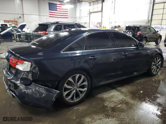 2014 Audi A6 3.0T Prestige with VIN WAUHGAFC7EN123033, listed as a Copart auction lot 44562885 with 125,322 mi miles and Salvage Title. Bid and sale history available at carsss.com. Image 3.