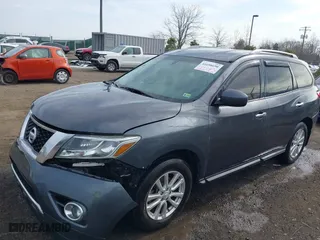 2014 Nissan Pathfinder SV with VIN 5N1AR2MM3EC712717, listed as a IAAI auction lot 41698690 with 119936 miles. Bid and sale history available at carsss.com. Image 18.