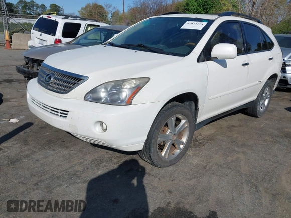 2008 Lexus RX 400h with VIN JTJHW31U882855000, listed as a IAAI auction lot 41912173 with 332,889 mi miles and . Bid and sale history available at DreamBid. Image 2.