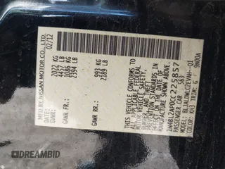 2012 Nissan Altima SR with VIN 1N4BL2AP0CC225857, listed as a IAAI auction lot 42298919 with 74,122 mi miles and . Bid and sale history available at DreamBid. Image 9.