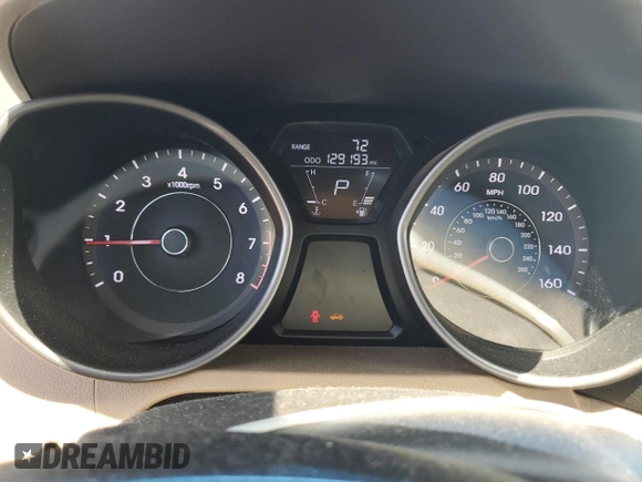 2013 Hyundai Elantra GLS with VIN 5NPDH4AE3DH270151, listed as a Copart auction lot 64808375 with 129,193 mi miles and Clean title. Bid and sale history available at DreamBid. Image 9.
