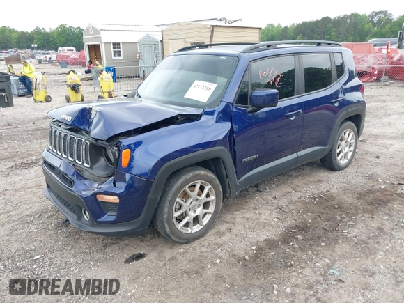 2019 Jeep Renegade Latitude with VIN ZACNJABB1KPK20281, listed as a IAAI auction lot 42171780 with Not provided miles and . Bid and sale history available at DreamBid. Image 17.