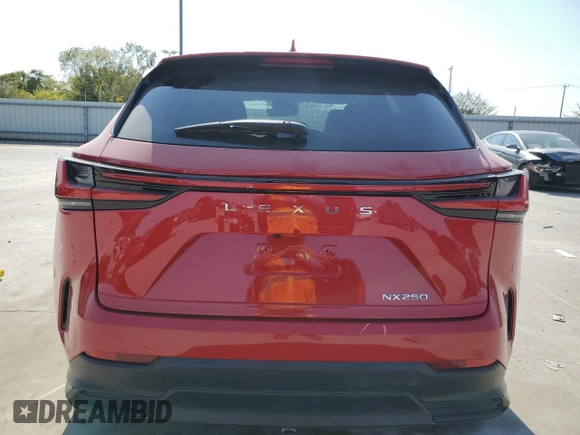 2022 Lexus NX with VIN 2T2ADCAZ4NC001670, listed as a Copart auction lot 74796044 with 0 mi miles and Salvage Title. Bid and sale history available at carsss.com. Image 6.