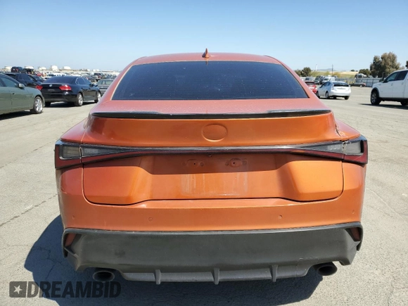 2021 Lexus IS 350 F Sport with VIN JTHGZ1B22M5048535, listed as a Copart auction lot 53753575 with 40,715 mi miles and Salvage title. Bid and sale history available at DreamBid. Image 6.