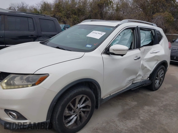 2015 Nissan Rogue SL with VIN 5N1AT2MT6FC761145, listed as a IAAI auction lot 41447918 with 97,021 mi miles. Bid and sale history available at carsss.com. Image 6.