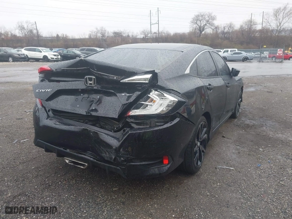 2021 Honda Civic Sedan Sport with VIN 2HGFC2F85MH501480, listed as a IAAI auction lot 41863940 with 71,243 mi miles. Bid and sale history available at carsss.com. Image 6.