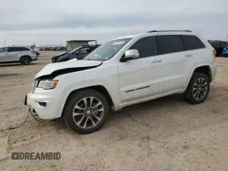 2017 Jeep Grand Cherokee Overland with VIN 1C4RJFCT6HC626918, listed as a Copart auction lot 44758135 with 85,112 mi miles and Salvage Title. Bid and sale history available at carsss.com. Image 1.