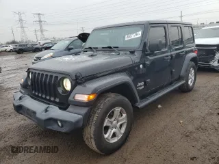 2019 Jeep Wrangler Unlimited Sport with VIN 1C4HJXDG8KW603584, listed as a Copart auction lot 86677784 with 85,182 mi miles and Salvage title. Bid and sale history available at DreamBid. Image 1.