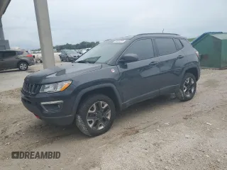 2018 Jeep Compass Trailhawk с VIN 3C4NJDDB1JT410185, выставлен на аукционе Copart как лот 64633295 с пробегом 58 734 миль миль и Списание • Salvage title. История ставок и продаж доступна на DreamBid. Изображение 1.