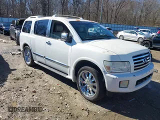2005 Infiniti QX56 with VIN 5N3AA08C25N806337, listed as a IAAI auction lot 41317749 with 1 mi miles. Bid and sale history available at carsss.com. Image 1.