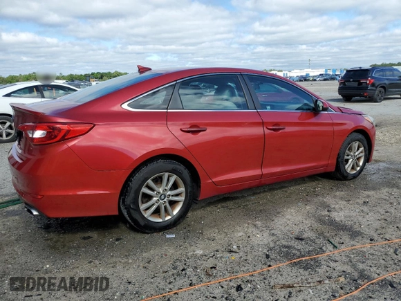 2017 Hyundai Sonata 2.4L with VIN 5NPE24AF3HH516541, listed as a Copart auction lot 52122975 with 117,206 mi miles and Salvage Title. Bid and sale history available at carsss.com. Image 3.