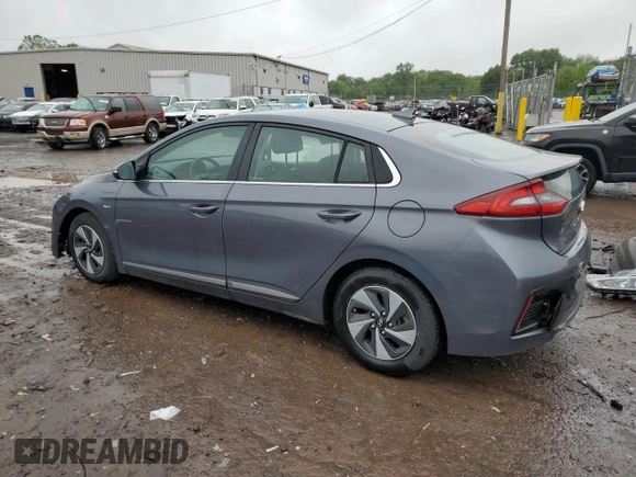 2018 Hyundai Ioniq SEL z VIN KMHC75LCXJU098262, wystawiony jako Copart lot #58021315 z przebiegiem 56 396 mil mil oraz Szkoda całkowita • Salvage title. Historia ofert i sprzedaży dostępna na DreamBid. Obrazek 2.