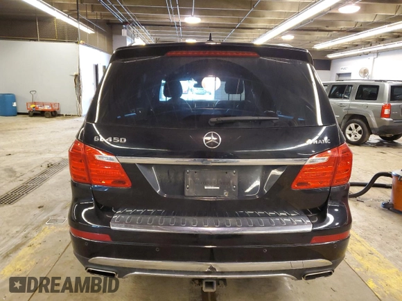 2015 Mercedes-Benz GL-Class GL 450 with VIN 4JGDF6EE7FA570776, listed as a Copart auction lot 82875623 with 104,115 mi miles. Bid and sale history available at carsss.com. Image 6.