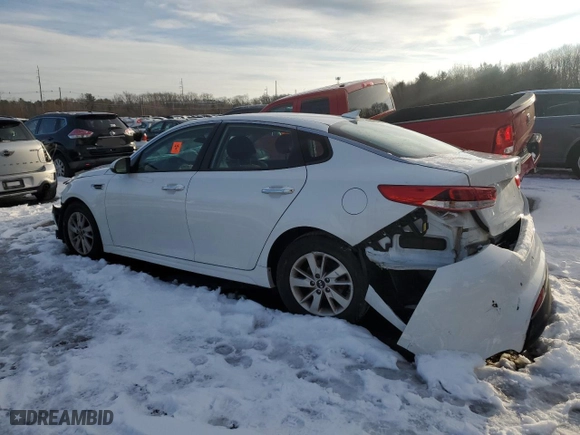 2018 Kia Optima LX with VIN 5XXGT4L30JG183323, listed as a Copart auction lot 86963734 with 59,335 mi miles and Salvage Title. Bid and sale history available at carsss.com. Image 2.