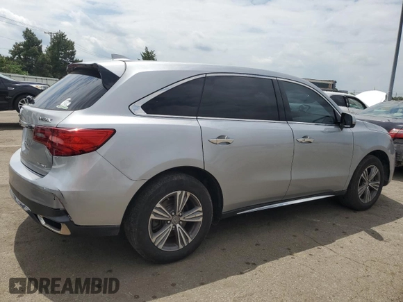 2019 Acura MDX with VIN 5J8YD4H30KL022547, listed as a Copart auction lot 57061635 with 76,502 mi miles and Salvage title. Bid and sale history available at DreamBid. Image 3.