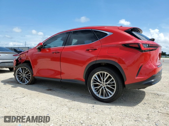 2022 Lexus NX with VIN JTJHGCEZ1N2000556, listed as a Copart auction lot 67162094 with 59,299 mi miles and Salvage Title. Bid and sale history available at carsss.com. Image 2.