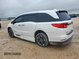 2022 Honda Odyssey Elite with VIN 5FNRL6H93NB066040, listed as a Copart auction lot 60162665 with 36,665 mi miles and Salvage title. Bid and sale history available at DreamBid. Image 2.