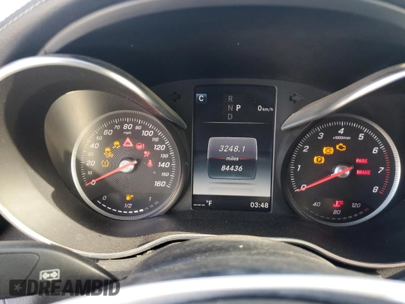 2017 Mercedes-Benz C 300 with VIN WDDWK4JB2HF541089, listed as a Copart auction lot 77261584 with 84,436 mi miles and Salvage Title. Bid and sale history available at DreamBid. Image 9.
