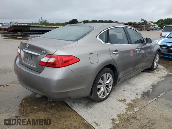 2012 Infiniti M37 with VIN JN1BY1AP9CM333056, listed as a Copart auction lot 74810944 with 212,631 mi miles and Salvage Title. Bid and sale history available at carsss.com. Image 3.