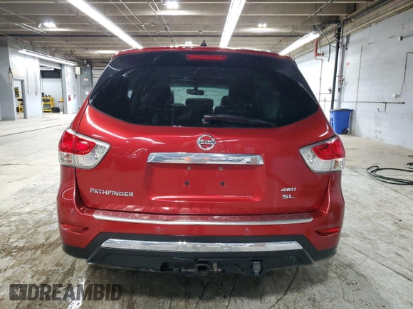 2014 Nissan Pathfinder SV with VIN 5N1AR2MM0EC616978, listed as a Copart auction lot 46463385 with 131,758 mi miles and Salvage Title. Bid and sale history available at carsss.com. Image 6.