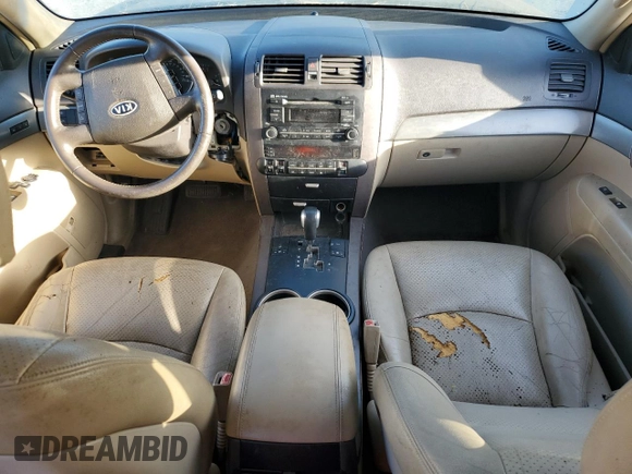 2009 Kia Borrego LX with VIN KNDJJ741795021098, listed as a Copart auction lot 82788334 with 0 mi miles and Clean Title. Bid and sale history available at carsss.com. Image 8.