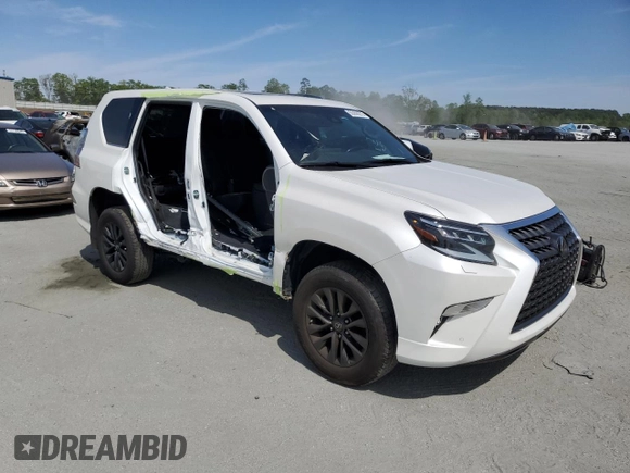 2023 Lexus GX 460 Premium with VIN JTJAM7BX9P5354458, listed as a Copart auction lot 53266275 with 28,353 mi miles and Salvage title. Bid and sale history available at DreamBid. Image 4.