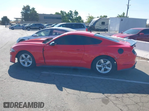 2019 Ford Mustang EcoBoost with VIN 1FA6P8TH7K5135493, listed as a IAAI auction lot 42842509 with 90,931 mi miles and . Bid and sale history available at DreamBid. Image 14.