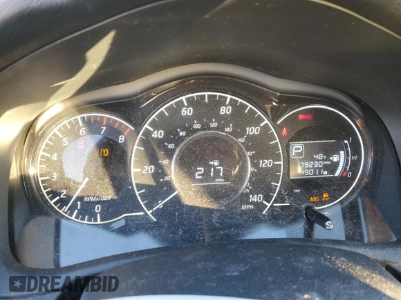 2016 Nissan Note S with VIN 3N1CE2CP2GL358493, listed as a Copart auction lot 48874345 with 79,230 mi miles and Salvage title. Bid and sale history available at DreamBid. Image 9.