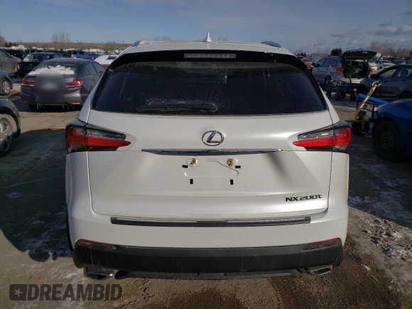 2016 Lexus NX 200t with VIN JTJBARBZ8G2065874, listed as a Copart auction lot 84527574 with 83,256 mi miles and Clean Title. Bid and sale history available at carsss.com. Image 6.