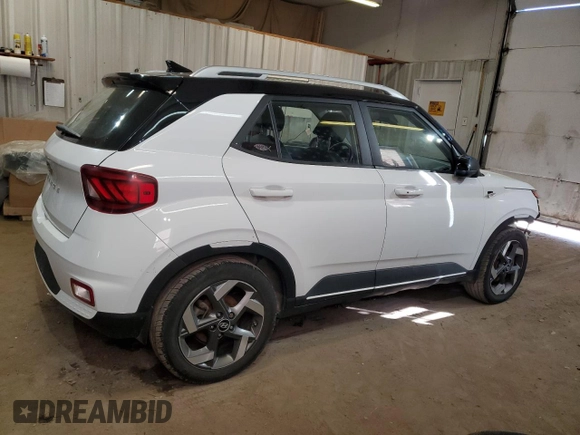 2022 Hyundai Venue Limited with VIN KMHRC8A35NU148839, listed as a Copart auction lot 49313885 with 190,010 mi miles and Salvage Title. Bid and sale history available at DreamBid. Image 3.