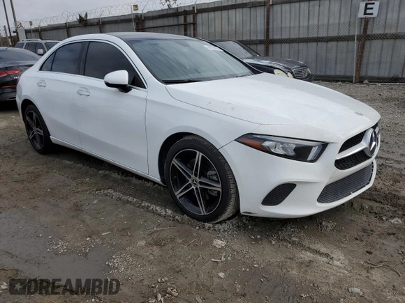 2021 Mercedes-Benz A 220 with VIN W1K3G4EB2MJ290158, listed as a Copart auction lot 44759935 with 57,782 mi miles and Salvage Title. Bid and sale history available at DreamBid. Image 4.
