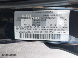 2020 Mazda Mazda6 Grand Touring Reserve with VIN JM1GL1WYXL1515224, listed as a IAAI auction lot 41666385 with 51,425 mi miles. Bid and sale history available at carsss.com. Image 9.