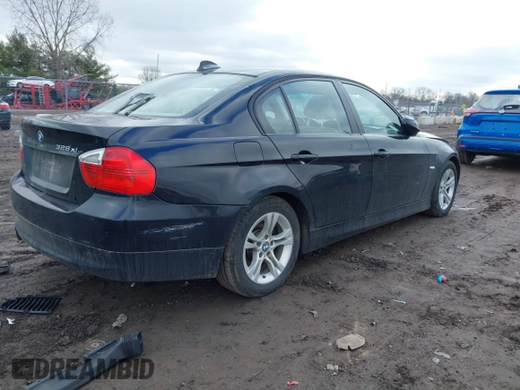 2008 BMW 3 Series 328xi with VIN WBAVC93518K036611, listed as a IAAI auction lot 41458902 with 162,425 mi miles and . Bid and sale history available at DreamBid. Image 4.