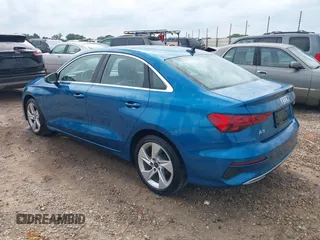 2023 Audi A3 Premium with VIN WAUAUDGY4PA101569, listed as a IAAI auction lot 42217506 with 53,675 mi miles and . Bid and sale history available at DreamBid. Image 3.