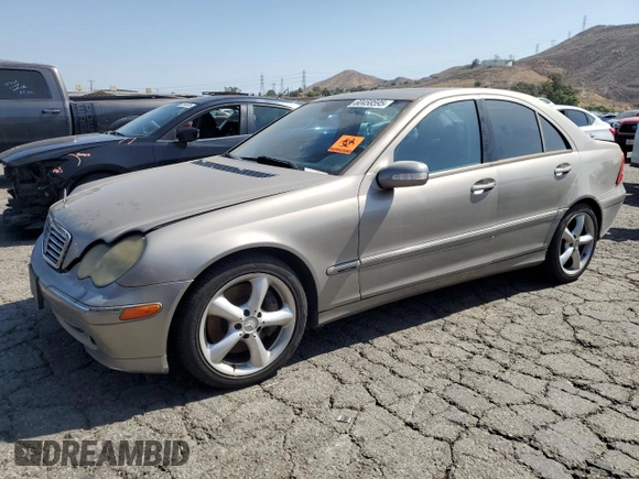 2004 Mercedes-Benz C 230 Kompressor with VIN WDBRF40JX4F549275, listed as a Copart auction lot 60458595 with Not provided miles and Salvage title. Bid and sale history available at DreamBid. Image 1.