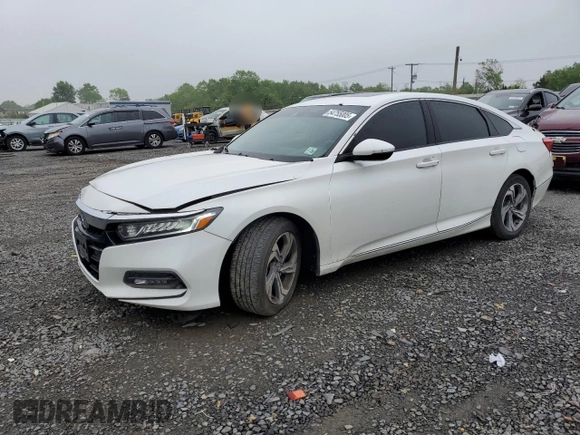 2020 Honda Accord EX-L with VIN 1HGCV1F5XLA034390, listed as a Copart auction lot 54755005 with 97,671 mi miles and Salvage title. Bid and sale history available at DreamBid. Image 1.