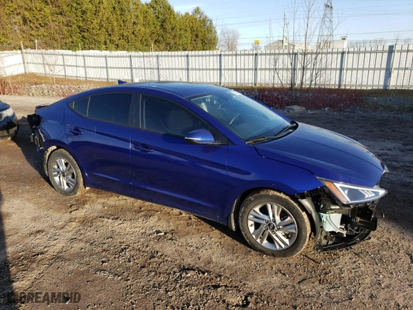 2020 Hyundai Elantra SEL with VIN KMHD84LF9LU920980, listed as a Copart auction lot 51251515 with 48,249 mi miles and Salvage Title. Bid and sale history available at carsss.com. Image 4.