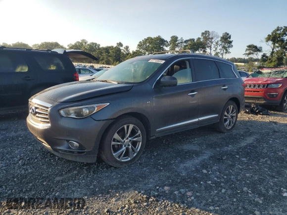 2014 Infiniti QX60 с VIN 5N1AL0MM8EC500692, выставлен на аукционе Copart как лот 62740605 с пробегом Не указан миль и Чистый • Clean title. История ставок и продаж доступна на DreamBid. Изображение 1.