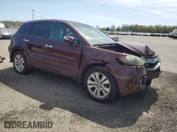 2010 Acura RDX Technology with VIN 5J8TB1H51AA005069, listed as a Copart auction lot 53668225 with 56,381 mi miles and Salvage title. Bid and sale history available at DreamBid. Image 4.