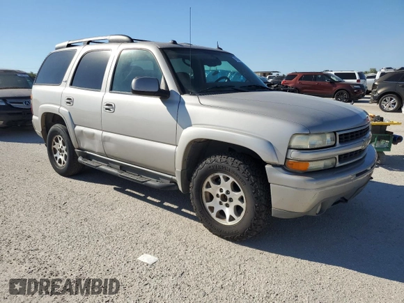 2005 Chevrolet Tahoe Z71 with VIN 1GNEK13T55R248377, listed as a Copart auction lot 73164834 with 0 mi miles and Clean Title. Bid and sale history available at carsss.com. Image 4.