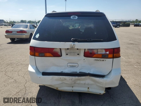 2002 Honda Odyssey EX with VIN 2HKRL18662H562178, listed as a Copart auction lot 63787995 with 256,072 mi miles and Salvage title. Bid and sale history available at DreamBid. Image 6.