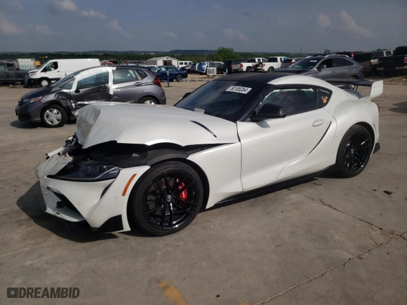2020 Toyota GR Supra 3.0 with VIN WZ1DB4C09LW028428, listed as a Copart auction lot 50185354 with 0 mi miles. Bid and sale history available at carsss.com. Image 1.