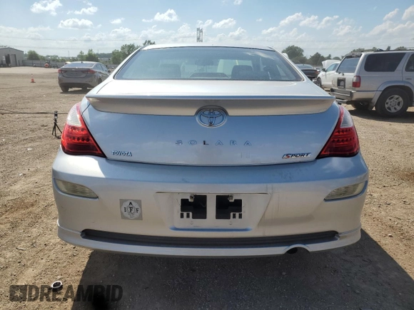 2007 Toyota Solara SE with VIN 4T1CE30P07U757475, listed as a Copart auction lot 62348565 with 124,042 mi miles and Salvage title. Bid and sale history available at DreamBid. Image 6.