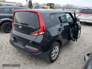 2021 Kia Soul S with VIN KNDJ23AU1M7125264, listed as a Copart auction lot 44117115 with 0 mi miles and Salvage Title. Bid and sale history available at carsss.com. Image 3.
