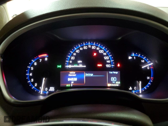 2016 Cadillac SRX Performance Collection with VIN 3GYFNCE36GS525836, listed as a Copart auction lot 84502634 with 94,639 mi miles and Salvage title. Bid and sale history available at DreamBid. Image 9.